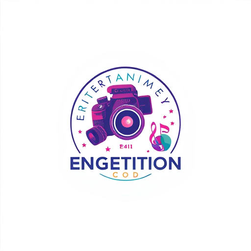 Professional logo design. pastel entertainment with camera ,music ,edits