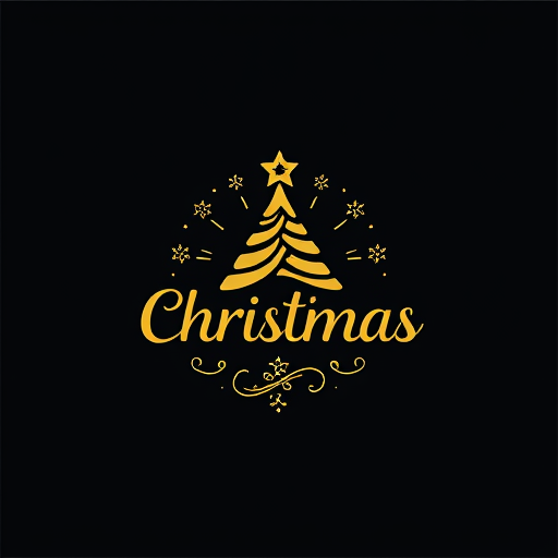 Professional logo design. Christmas 