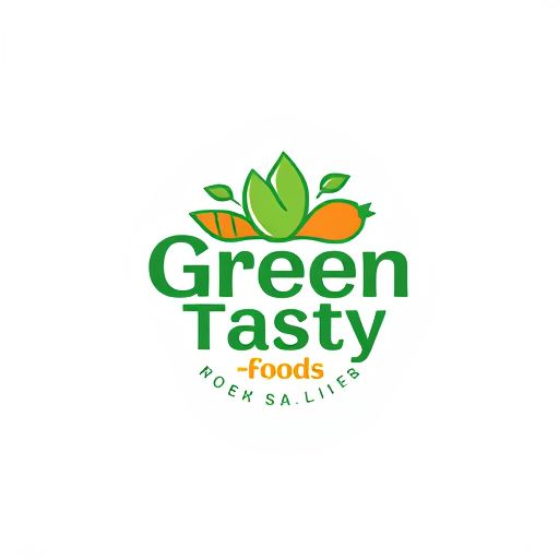 Professional logo design. Green Tasty Foods