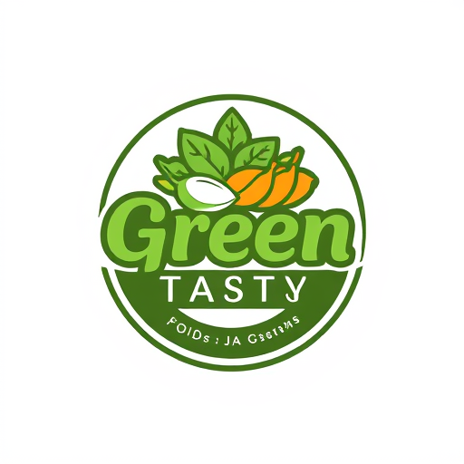 Professional logo design. Green Tasty Foods