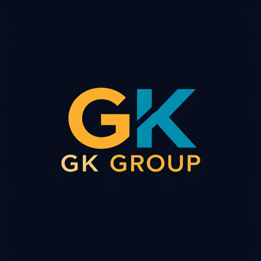 Professional logo design. new logo design for the name GK group with a modern a classic touch