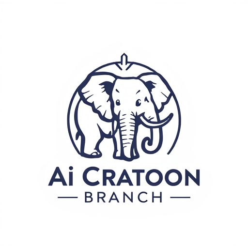 Professional logo design. Ai Cratoon Branch logo Brain: Elephant 2.0, Lora: Variation 1, Lora Strength: 0.7, Images: 2, Quality: 4, CFG: 7, Seed: 1, Mode: LogoAi Cratoon Branch logoAi Cratoon Branch logoPrompt:Ai Cratoon Branch Brain: Elephant 2.0, Lora: Variation 1, Lora Strength: 0.7, Images: 2, Quality: 4, CFG: 7, Seed: 1, Mode: Logo