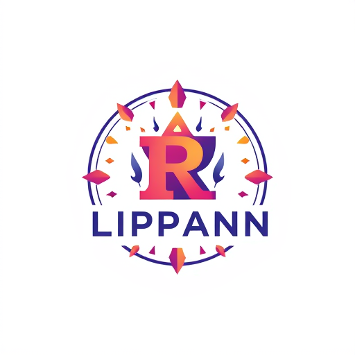 Professional logo design. lippan art with r.y.v