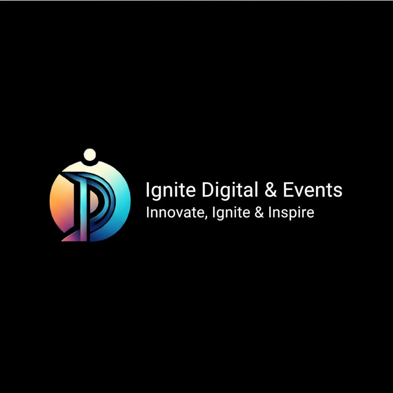 this is the logo add a line Ignite Digital & Events Innovate, Ignite & Inspire in logo Do you want the “Ignite Digital & Events” text on the right side and the tagline in a below