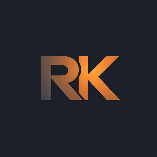 Professional logo design. create typographic logo for RK more create with letter RK