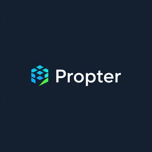 Professional logo design. A logo for a software as a service named Propter. The logo must transmit the precision ideia and must have minimalist style.