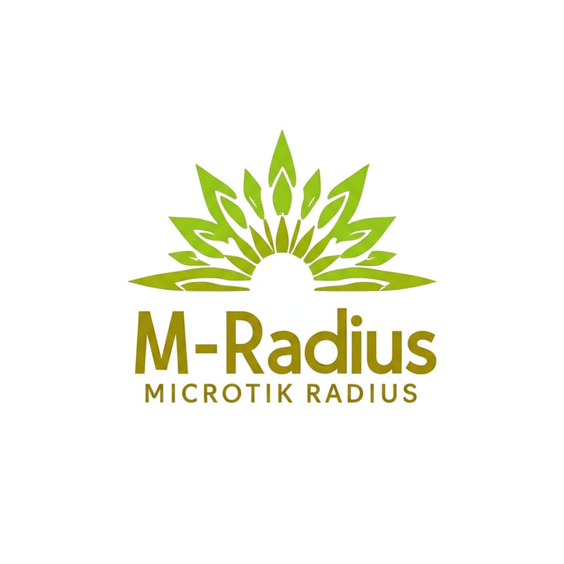 replace the name main title with M-Radius, and below  description with microtik radius, make the design color to #80a92f , Main title color to #6a6a0e and description to same