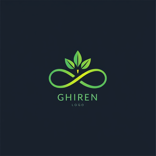 Professional logo design. infinity & leaf + H