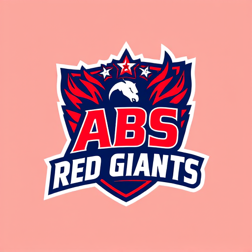 Professional logo design. make a cricket logo name ABS Red Giants