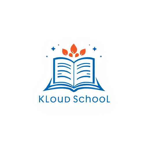 Professional logo design. Kloudschool training academy logo add book