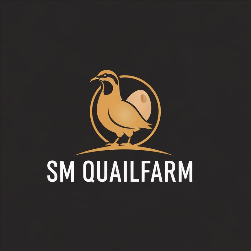 "SM quailfarm" i want logo for this tittle no quail i want only eggs