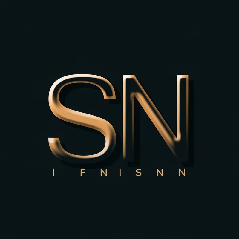 LETTERS S AND N MAKING A INFINITE SYMBOL