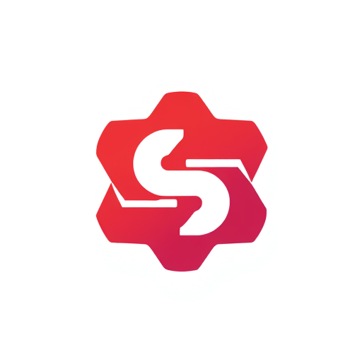 Professional logo design. Letter S in five side pentagon