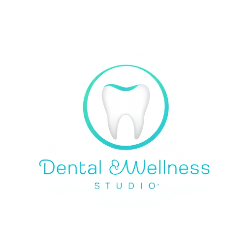 Professional logo design. Minimal, modern, and aesthetic logo design for "Dental Wellness Studio (DWS)". A sleek tooth icon where the lower curve subtly transforms into a smile arc, symbolizing happiness and wellness. The tooth is surrounded by a soft circular gradient ring, representing balance, harmony, and holistic care. Use vibrant yet soothing colors like aqua, teal, and fresh green. Typography should be clean, elegant, and modern, with DWS placed neatly below the icon. The overall style should feel premium, professional, and wellness-inspired, suitable for a high-end dental clinic.