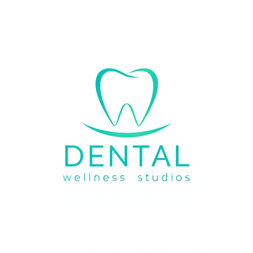 Professional logo design. Professional, minimal, and creative logo design for "Dental Wellness Studio". Use a stylized tooth outline combined with a smooth wellness arc/smile curve beneath it. Keep the style similar to modern dental logos, with clean lines and balanced shapes. Use vibrant soothing colors like teal, aqua blue, and fresh green for a premium wellness feel. Typography should be modern, bold, and easy to read, with “Dental” and “Wellness Studio” aligned in a clear hierarchy. The logo should look trustworthy, fresh, and professional, suitable for a high-end dental clinic.