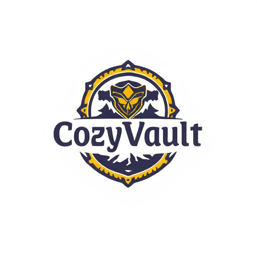 Professional logo design. Clothing brand named "CozyVault"