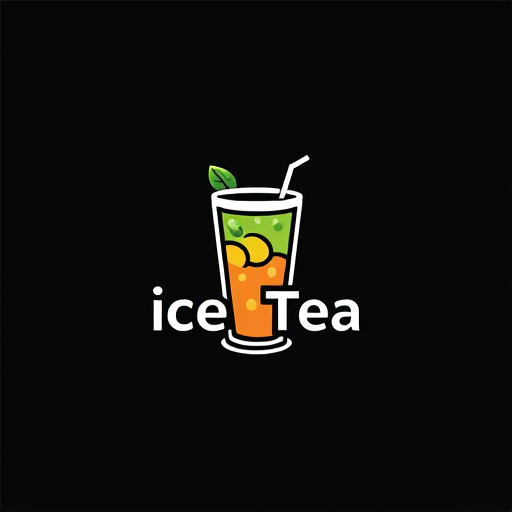 Professional logo design. Logo ice tea