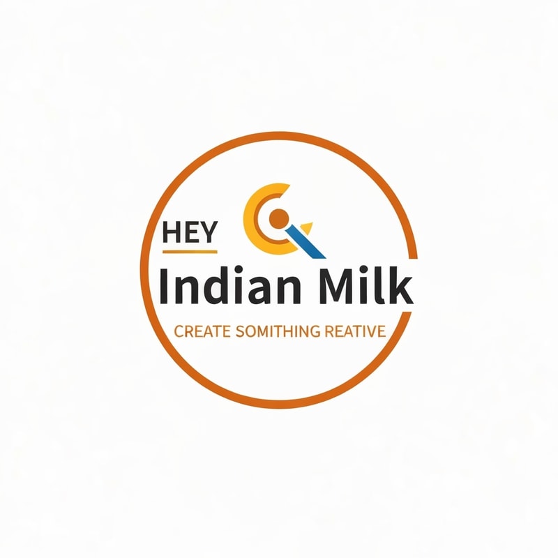 hey create a logo of Indian Milk create something creative