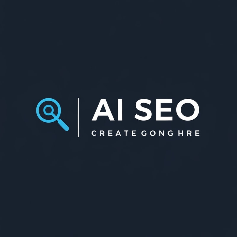 hey create a logo of (AI SEO) use search icon and i want left side icon and right side name