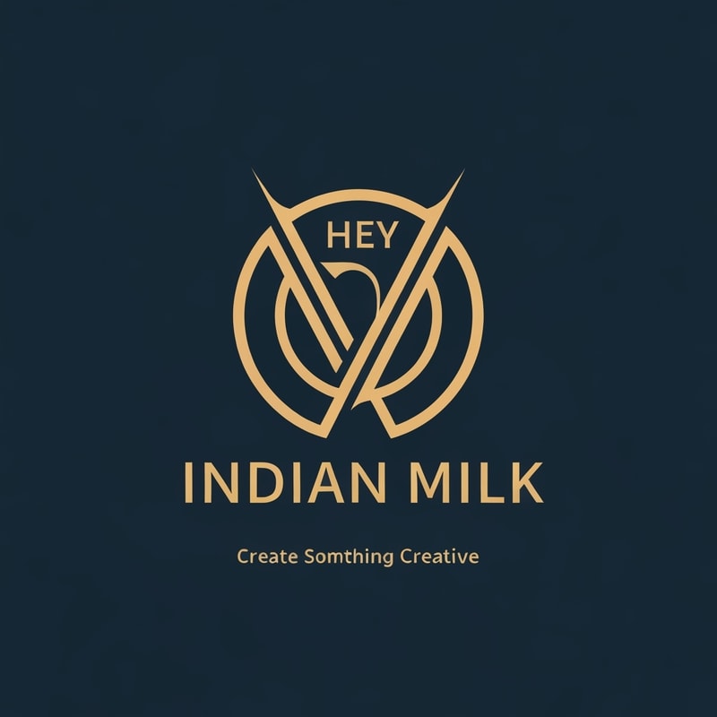 hey create a logo of Indian Milk create something creative