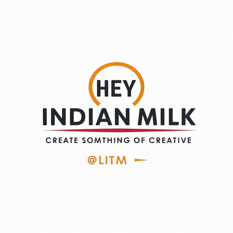 hey create a logo of Indian Milk create something creative