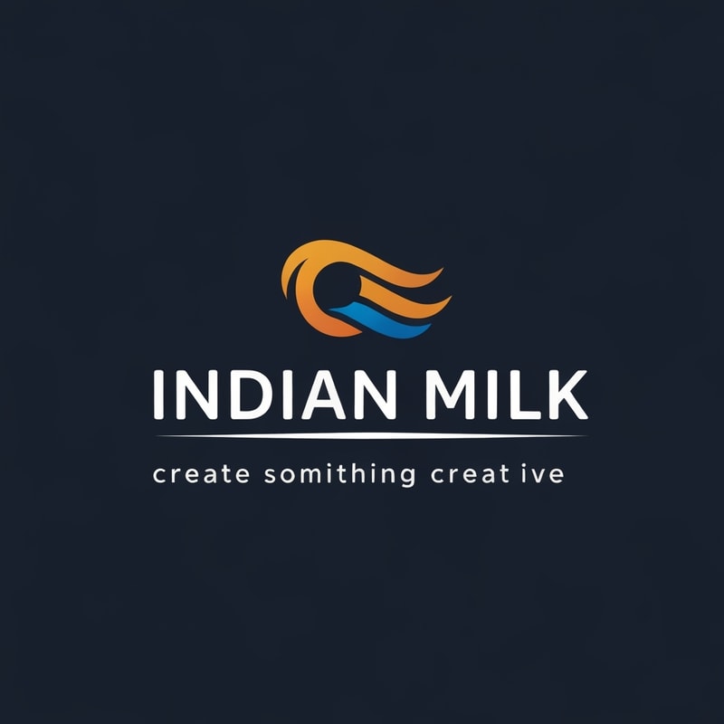 hey create a logo of Indian Milk create something creative
