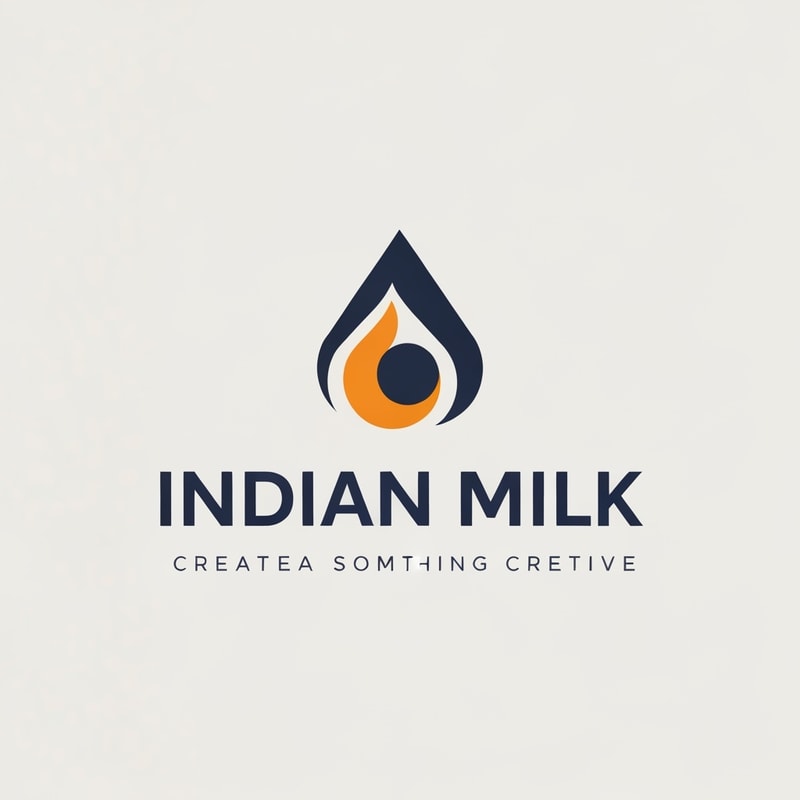 hey create a logo of Indian Milk create something creative
