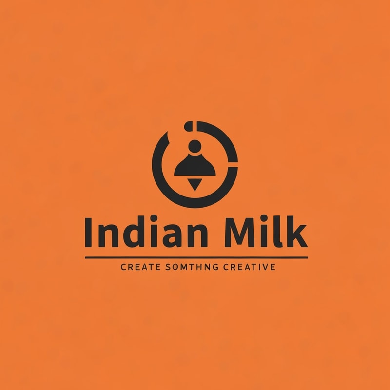 hey create a logo of Indian Milk create something creative