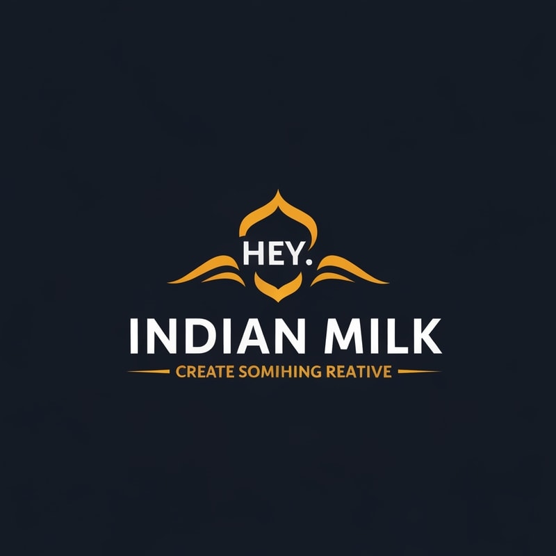 hey create a logo of Indian Milk create something creative