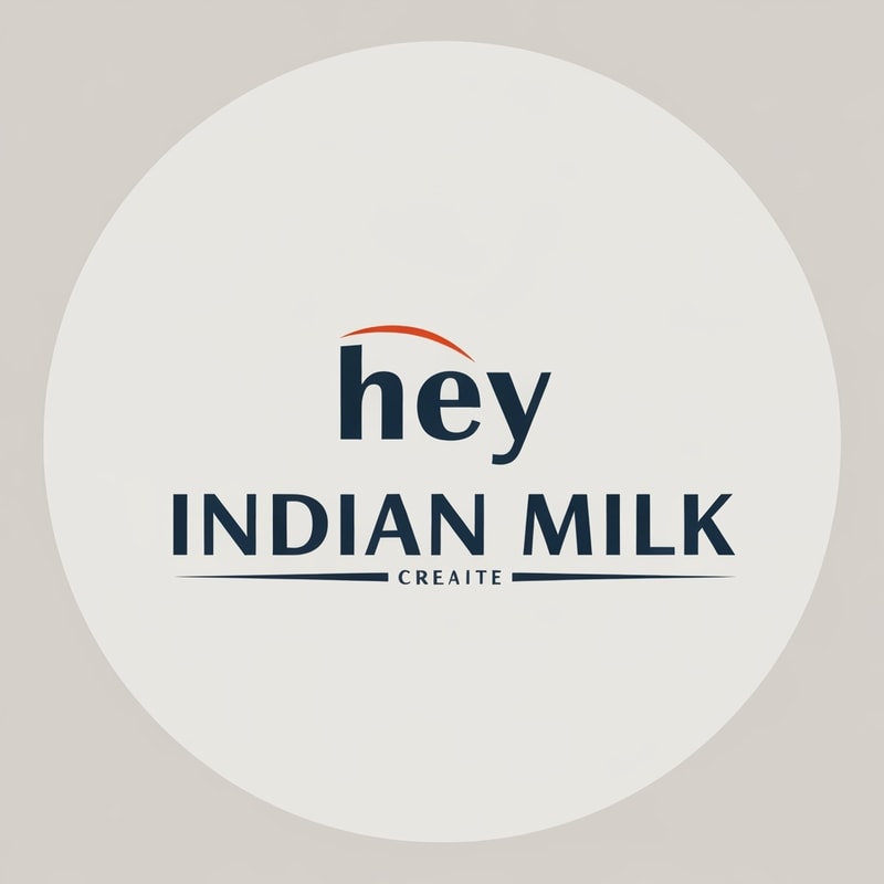 hey create a logo of Indian Milk create something creative