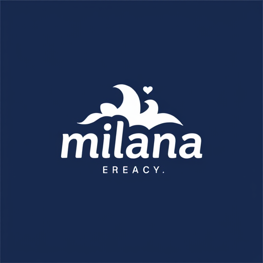 Professional logo design. milana milk type logo