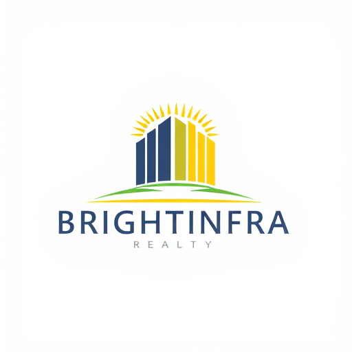 Professional logo design. BRIGHTINFRA REALTY PRIVATE LIMITED
