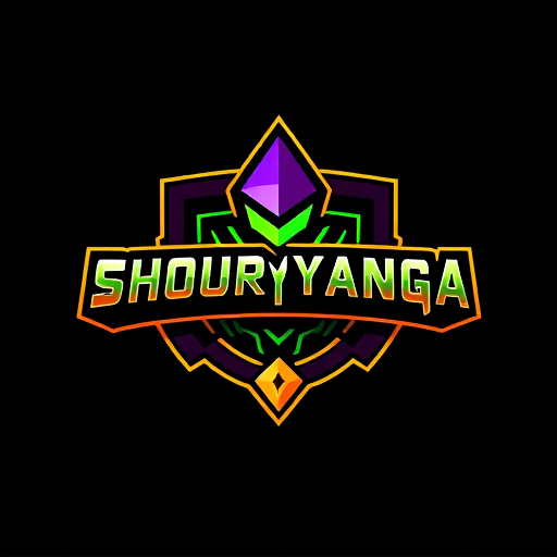Professional logo design. Create gaming logo with shouryanga paravam text