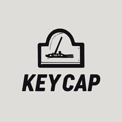 Professional logo design. Generate a keycap logo make it simple and line 