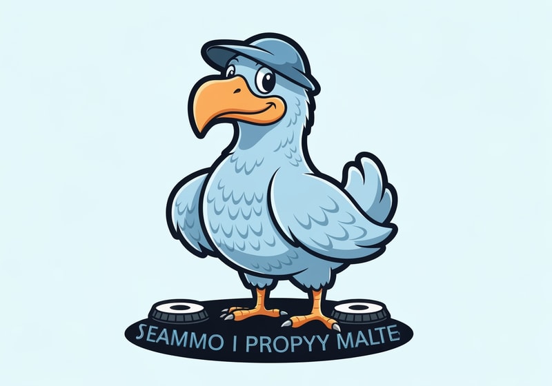 Dodo Bird performing as DJ as logo