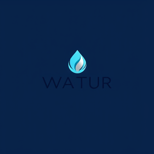 Professional logo design. Use a minimal color scheme dominated by cool tones like deep navy blue, aqua blue, or silver/white accents to symbolize water purity and freshness. The palette should reflect clarity, trust, and modern aesthetics, steering away from playful or overly bright colors. The overall mood must give an impression of purity, calmness, and exclusivity, similar to high-end international water brands. The background should be clean and uncluttered to enhance the premium feel.