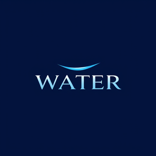 Professional logo design. Use a minimal color scheme dominated by cool tones like deep navy blue, aqua blue, or silver/white accents to symbolize water purity and freshness. The palette should reflect clarity, trust, and modern aesthetics, steering away from playful or overly bright colors. The overall mood must give an impression of purity, calmness, and exclusivity, similar to high-end international water brands. The background should be clean and uncluttered to enhance the premium feel.