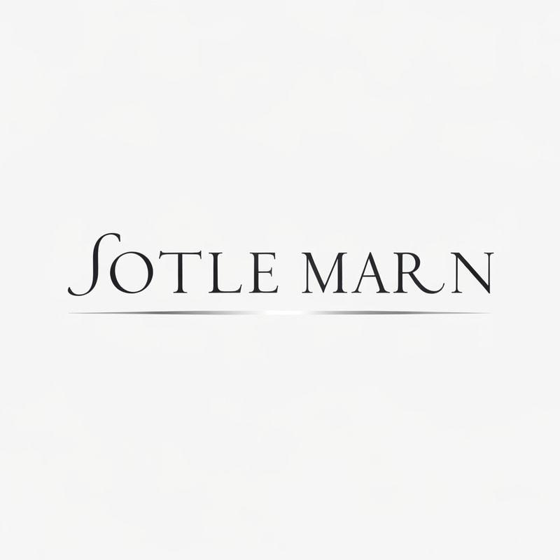 Create a luxurious wordmark in minimal serif or semi-script typography, symbolizing elegance and bottled perfection. Add a faint metallic silver line below, resembling light reflecting on water. Keep background neutral (white or dark charcoal). The logo should evoke calmness, freshness, and high-end hydration. Focus on balance and sophistication rather than heavy graphics.