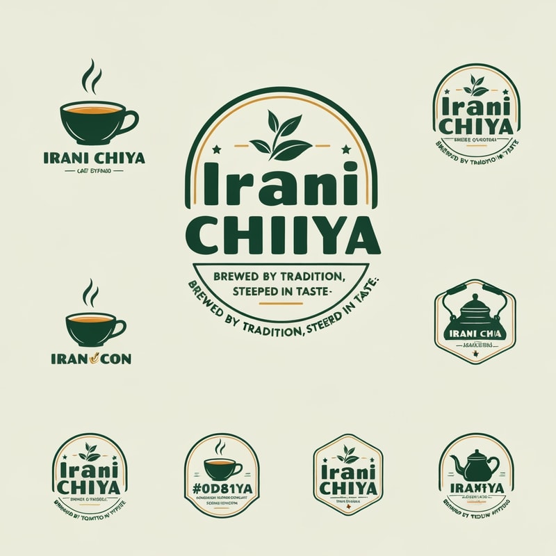 “Create a modern, eye-catching logo for a café brand called Irani Chiya. The logo should strongly represent authentic tea culture with bold tea vibes. Include the slogan: ‘BREWED BY TRADITION, STEEPED IN TASTE’.
Use a clean, minimal yet premium design style. Incorporate elements like a steaming tea cup, tea leaves, or a traditional Irani tea kettle, but keep the design modern, iconic, and brandable.
Primary brand colors must be: Green #0D8140 and Yellow #FFF200 — use them prominently for contrast, vibrance, and recognition.
Typography should be bold, slightly vintage, and highly readable to match Irani chai heritage. The overall logo should feel warm, inviting, and memorable.
Generate variations including emblem style, icon-focused, badge-style, and wordmark versions with the slogan.”