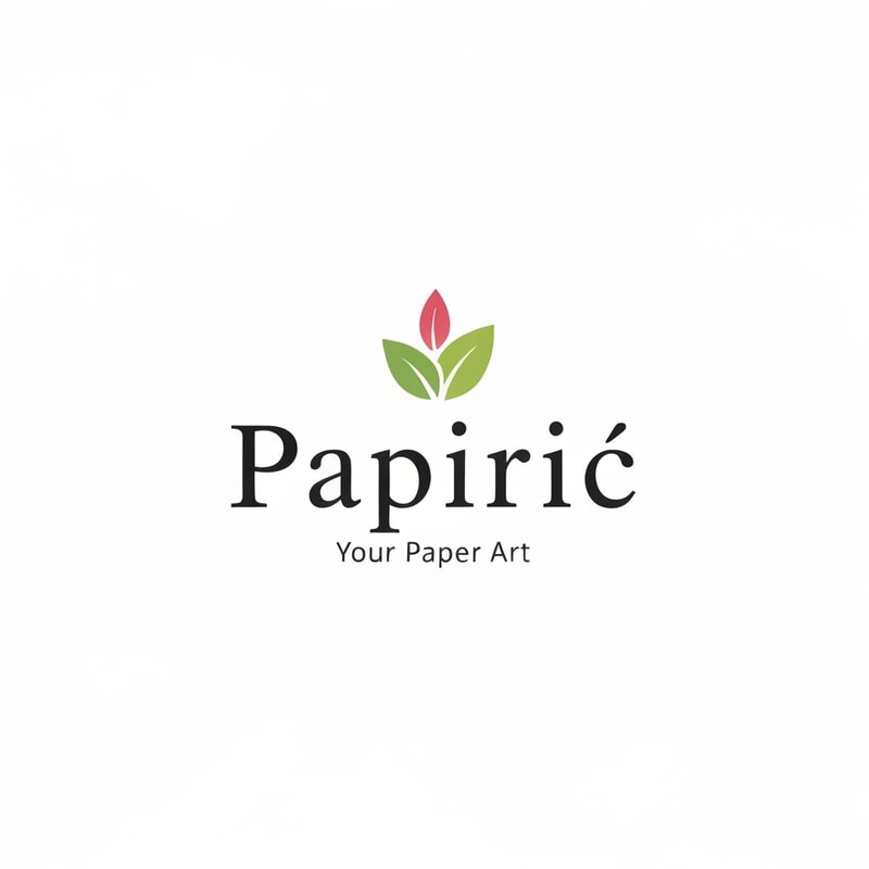logo for the paper art brand named: "Papirić"