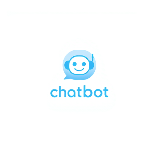 Professional logo design. Design a sleek and modern logo for a chatbot application. The logo should feature a minimalistic robot face or icon integrated into a smooth, rounded chat bubble. Use a clean and balanced color palette of pastel blue and white, with subtle gradients for a professional yet approachable feel. The robot should have simple features like a smiling face or expressive eyes to convey friendliness and intelligence. Pair the icon with the chatbot’s name in a clean, sans-serif font, positioned either beside or below the icon. Focus on simplicity, symmetry, and elegance, ensuring the design looks polished and versatile across platforms.
