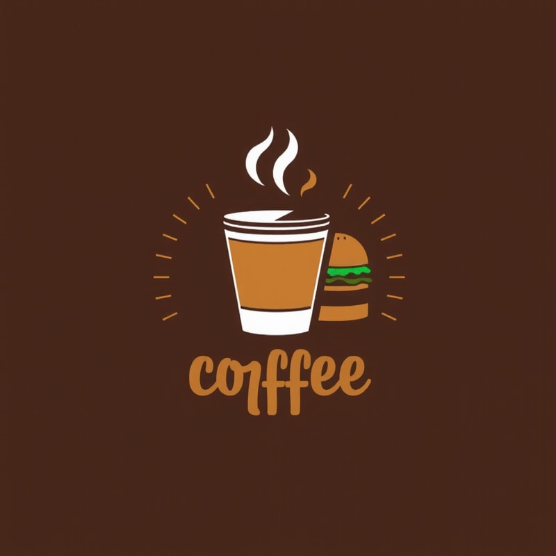 A Coffee Parcel cup and Burger compained logo