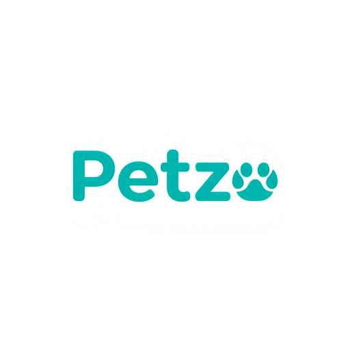 Professional logo design. Logo design for a premium pet care app called ‘Petzo’. The wordmark is in bold rounded sans-serif font, teal color (#1ABC9C), with the letter ‘O’ replaced by a minimal paw print icon. Clean, modern, minimal, flat design, suitable for mobile app icon and web use, white background, subtle playful yet premium vibe