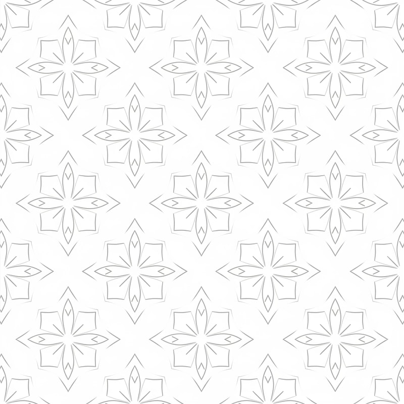 Seamless minimalist pattern inspired by traditional motifs but rendered in a modern, clean line-art style, subtle grey on white, high quality, repeating texture, sophisticated and understated.