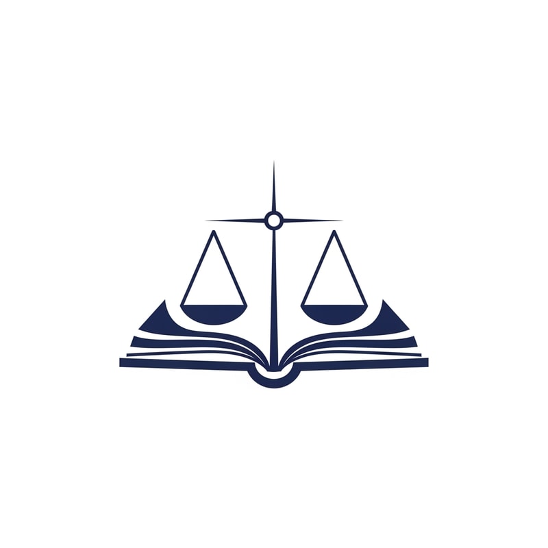 لوگو مینیمال و جذاب باشه ترکیبی از کتاب و ترازوی حقوق