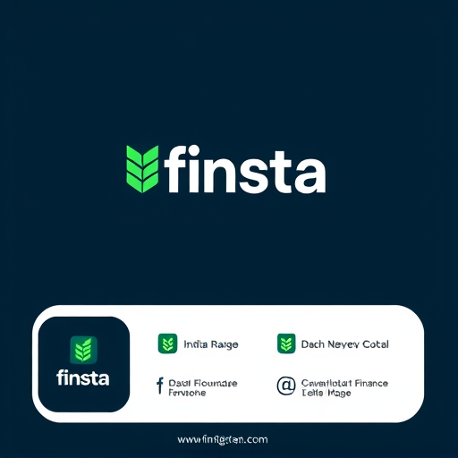 Professional logo design. finsta is the brand name wchich is finance related insta page name so create a logo with the given details