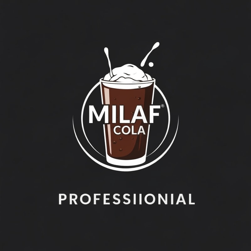 Professional logo design. Milaf cola logo