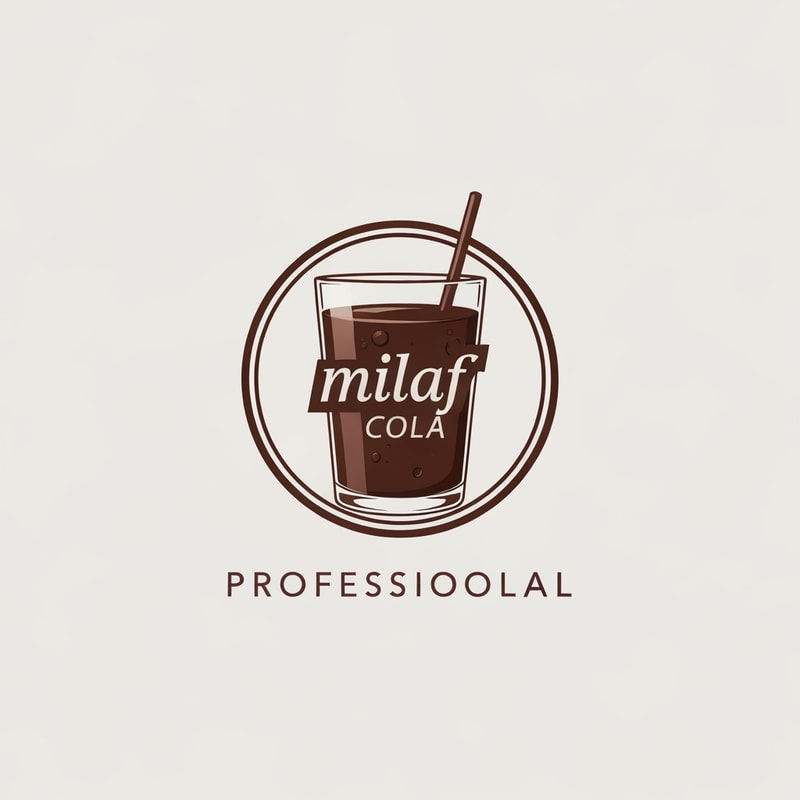 Professional logo design. Milaf cola logo