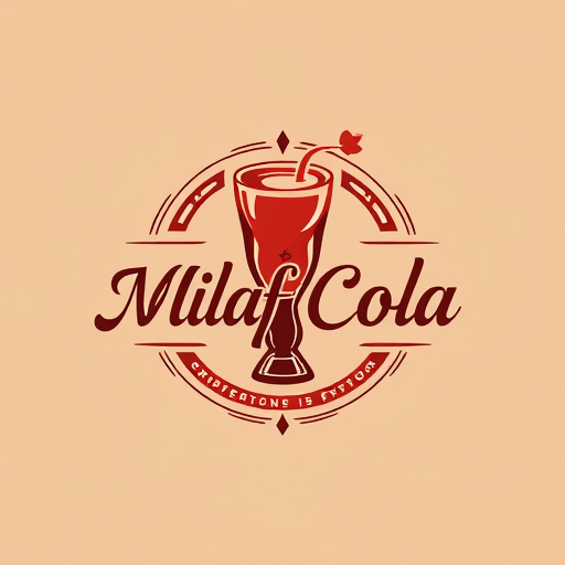 Professional logo design. Milaf Cola Drinking stylish luxury creative logo