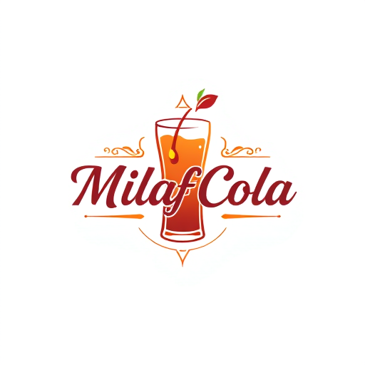 Professional logo design. Milaf Cola Drinking stylish luxury creative logo